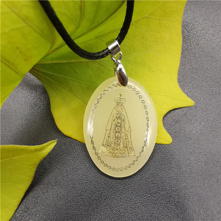 18k Gold Virgin Necklace glow Pendant custom logo necklace pendant Catholic necklace  icon