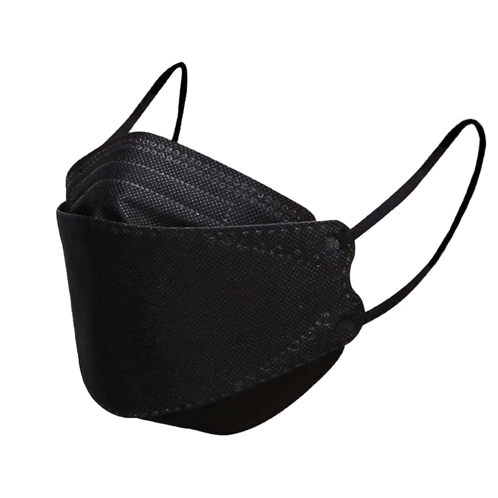 K95China Customized Disposable Non Woven 4ply Head Loop fish Mask plain white