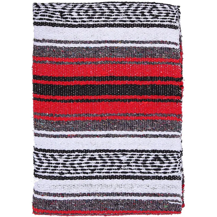 
authentic woven colourful serape swaddling mexican blanket 
