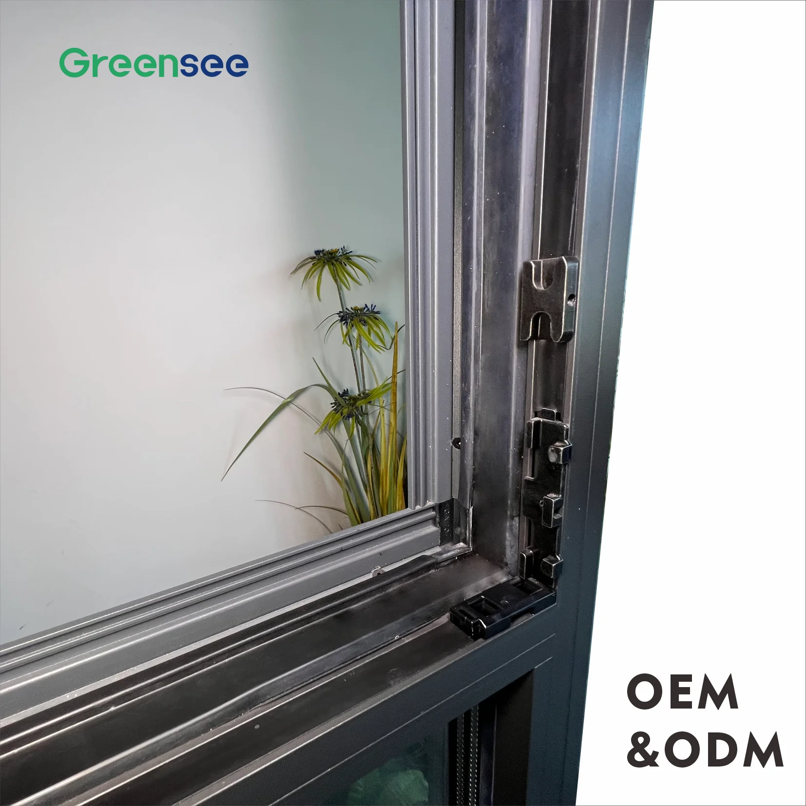 Greensee Horizontal Frenchs Designs Front With Opening Side Panel 100% Testimonials Luxury Copper Entrance Door Window