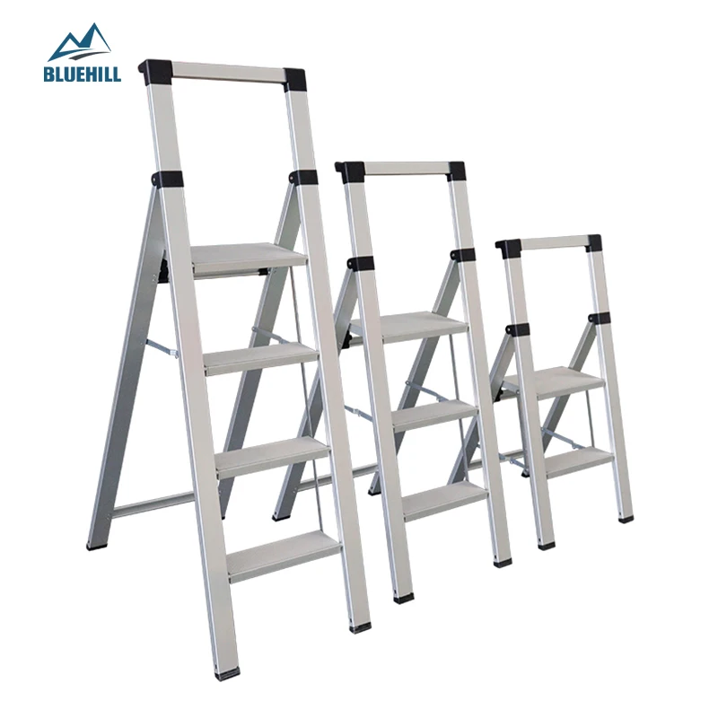 Light Duty Foldable Pallet Portable Aluminum Step Ladder For Home And Industrial