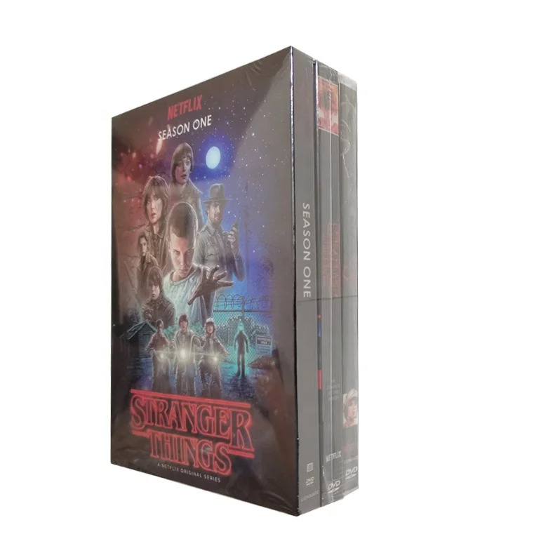 Китайский производитель наборы для DVD-дисков фильмы телешоу пленка дисковая печатная фабрика США Великобритания странные вещи сезон 1-3 8DVD