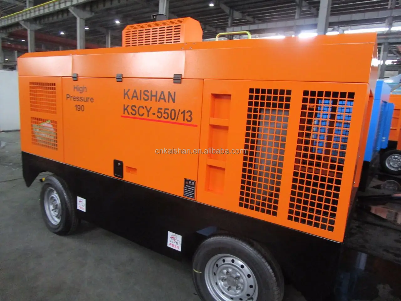 China Kaishan air compressor KSCY570/12 for water well drilling rig  570cfm 12bar Screw air compressor