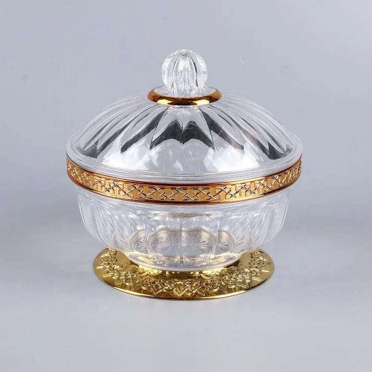 
New Design Food Candy Storage Transparent Round Decorative Small Ps Clear Plastic Salad Bowl With Lids 