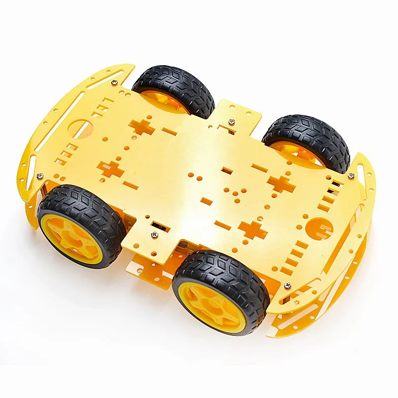 4WD drive programming car robot intelligent tracing line patrol obstacle avoidance car chassis kit diy