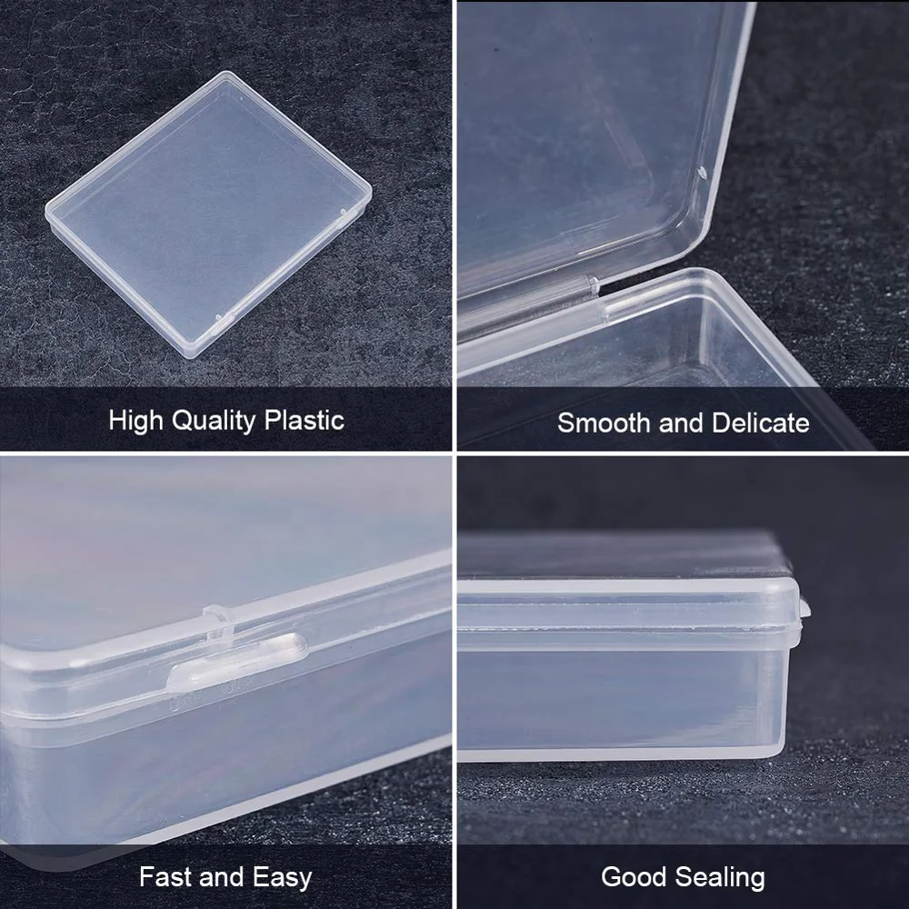 Factory Custom Clear Packing PP Plastic candy Box clear hard plastic pp boxes