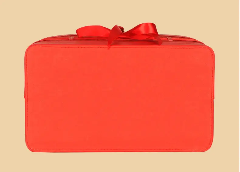 Factory Sale Hotel Gift Basket Leather New Years Gift Storage Basket PU Leather Wine Fruits Baskets for Gifts