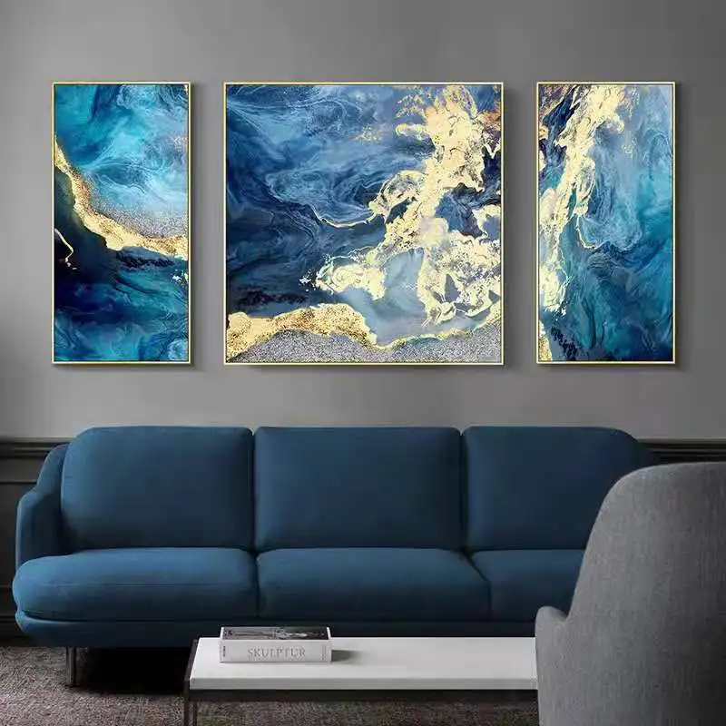 3 Painting Canvas Modern Framed  Abstract Canvas Paintings For Living Room