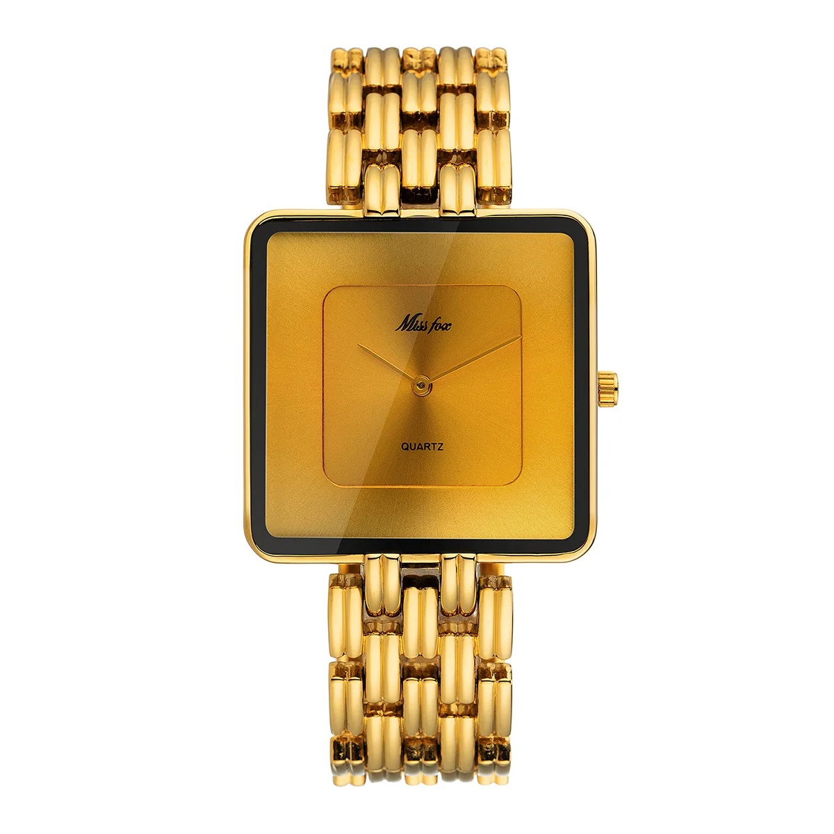 Hot sale black simple watches women fashion casual minimalist watches square style ladies gold watches girls women timepieces