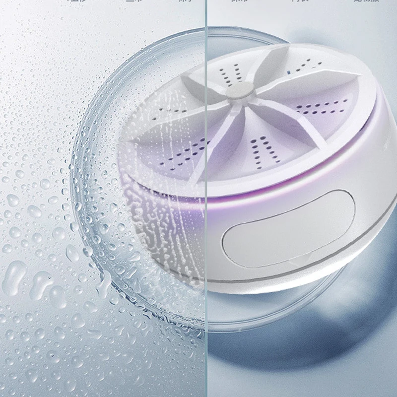 2022 china 24w small mini ultrasonic travel portable washing machine for clothes