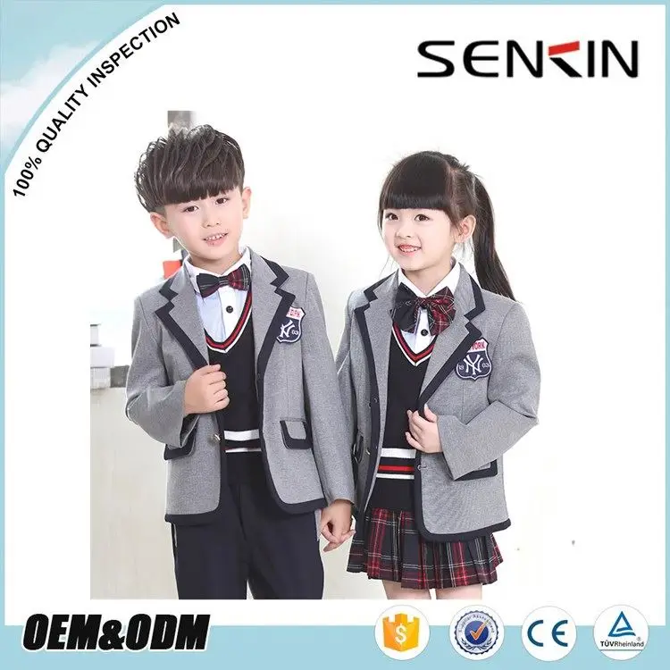Nicole Hot Sale Kindergarten School Uniform Korean Winter School Girls Uniform Pictures