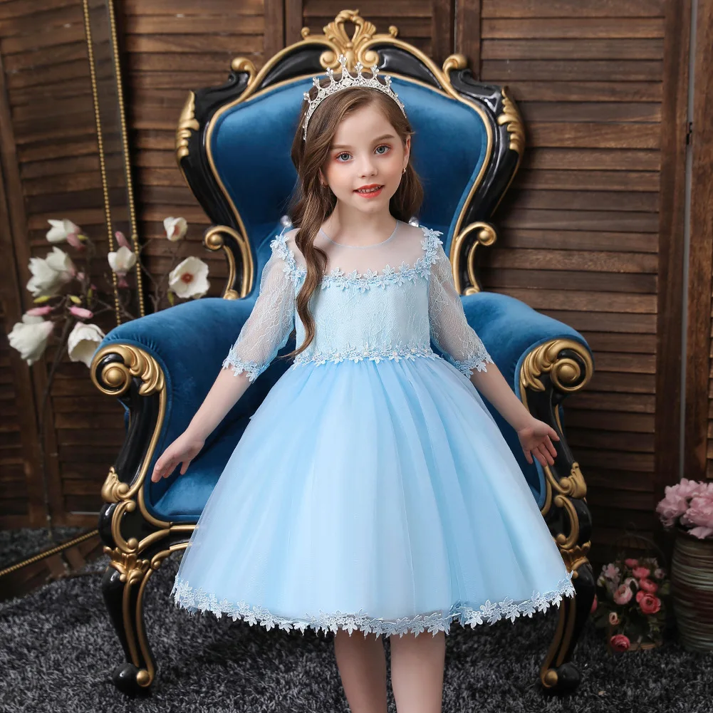 New special design modern style exquisite creative party kids flower girl dresses