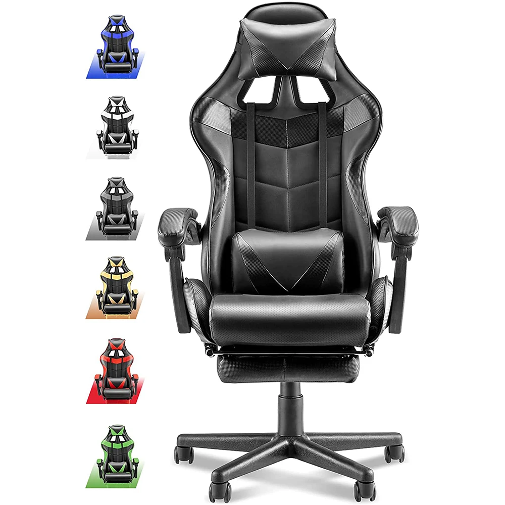 Cheap ergonomic adjustable swivel recliner chair silla de gamer rosa gaming chair