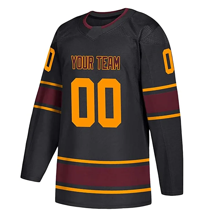 design printed custom hockey team jersey men college team sublimation ice hockey jersey youth custom hockey jersey manufacturers