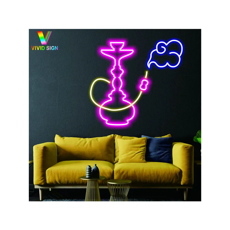 Fast delivery Manufacturer led flexible light Acrylic led signs custom neon sign hookah neon sign