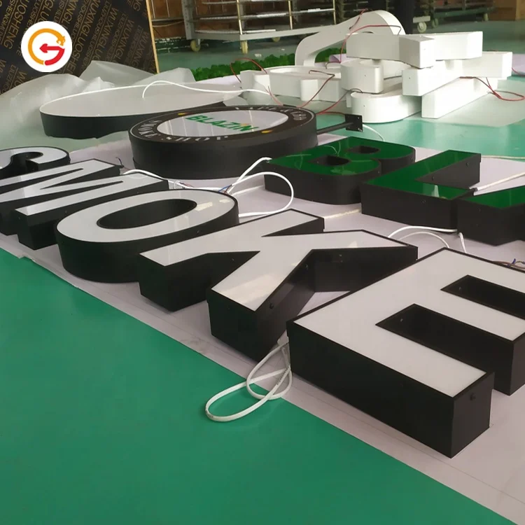 JAGUARSIGN Manufacturer Custom Illumination Letter LED Smoke Shop Signage Waterproof Smoke Shop Storefront Sign