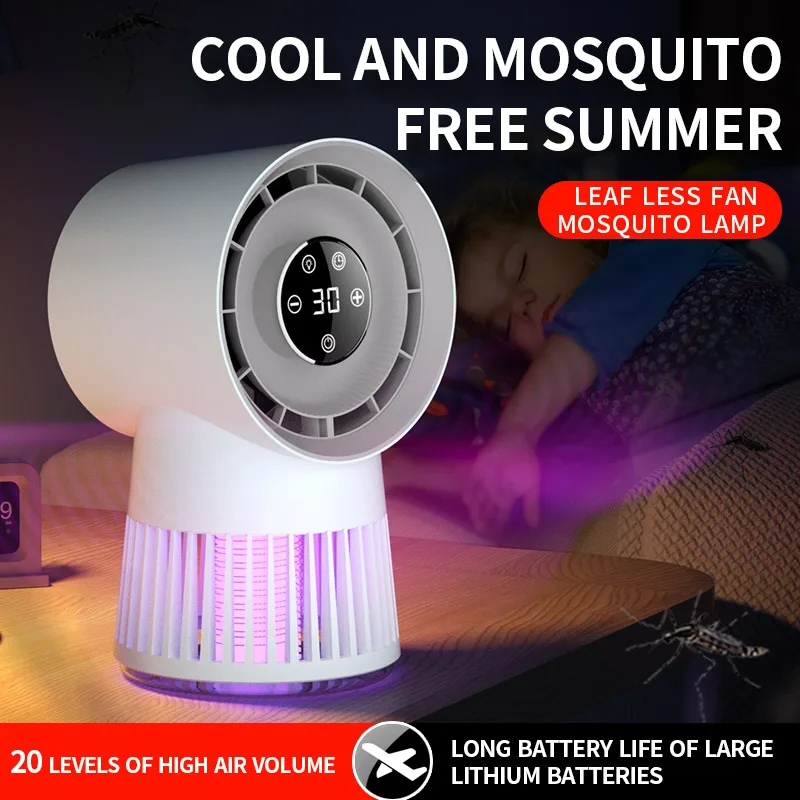 New Arrivals Wholesale Safety Grid Usb Charging Mosquito Killer With Oscillating Fan