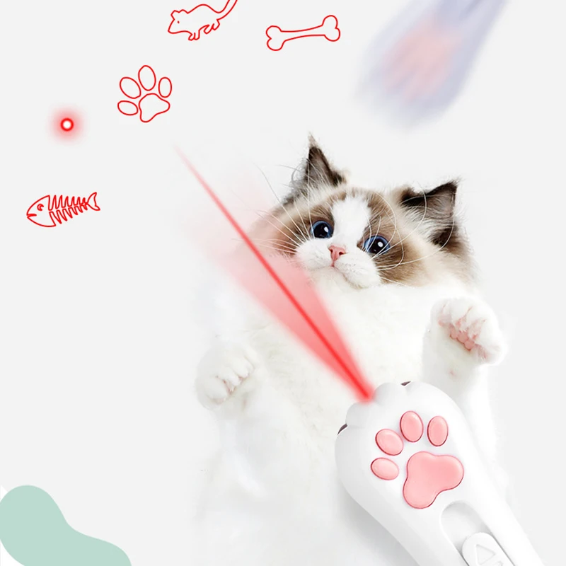 Wholesale Pet Cat Toys Products 5 Patterns Interactive Pet Cat Laser Pointer Toys Interactive for Cats
