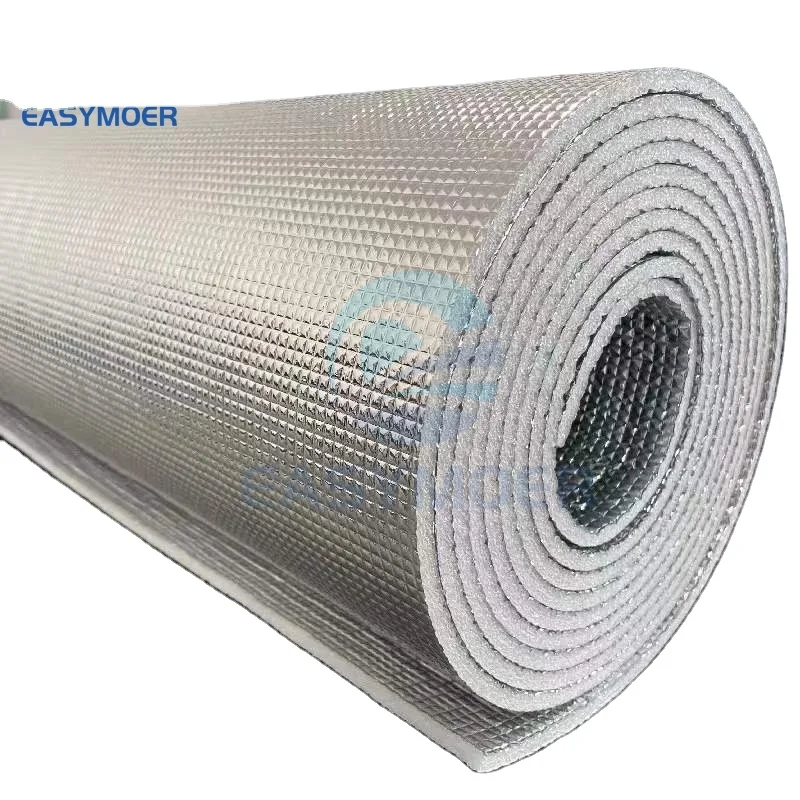 Aluminum Foil Woven Fabric EPE foam foil radiant barrier aluminum thermal reflective foil insulation