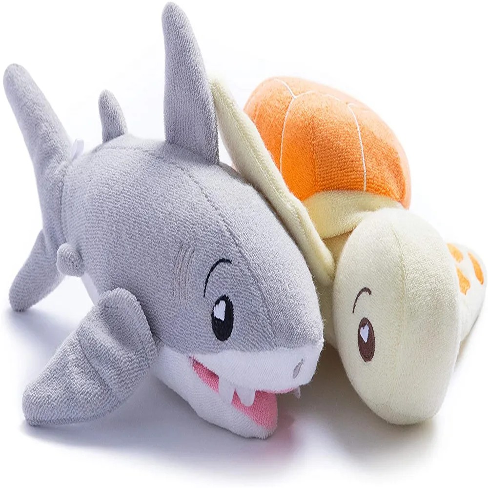 Baby Toy 2021 Custom Shark Baby Bath Toy Animal Baby Water Game Children Bath Toy Plush Shark