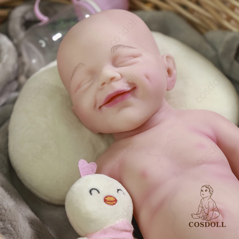 Custom full platinum silicone body real silicone reborn baby dolls popular reborn boy doll