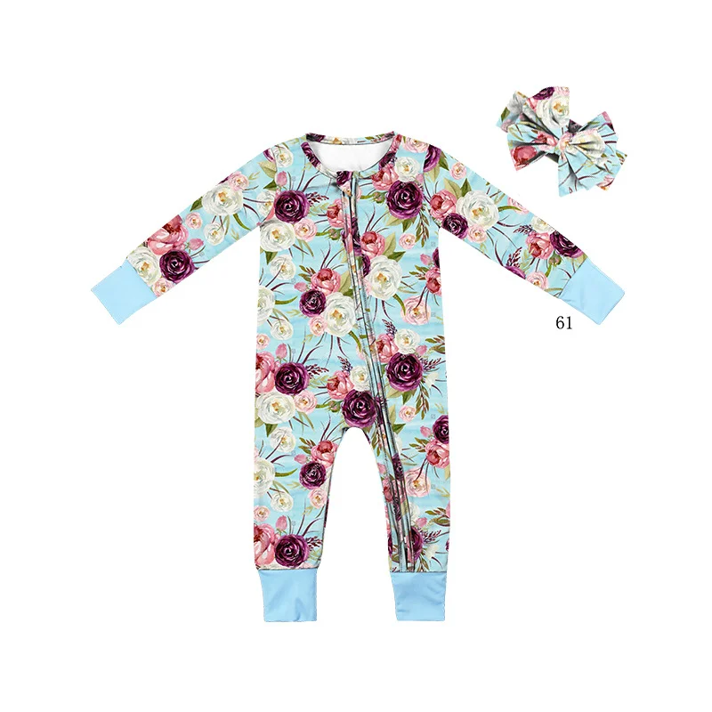 Newborn 0 3 Month 6 Month 9-12 Months 2 Year Old Oeko tex Girl Kids Long Sleeve Infant Romper Baby Clothes Vendor in China