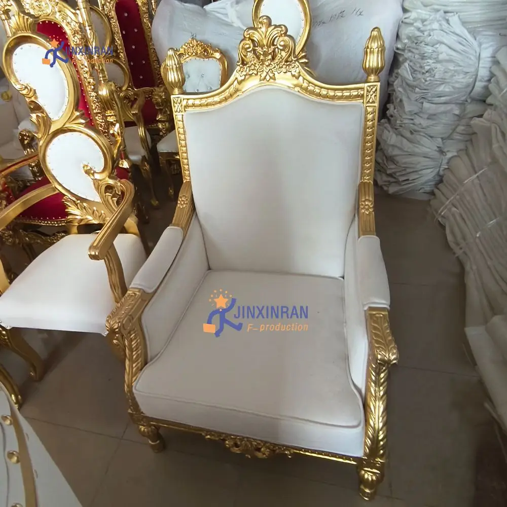 Wholesale Hotel Chairs Royal Throne Armchair Leather Throne Chair Customization