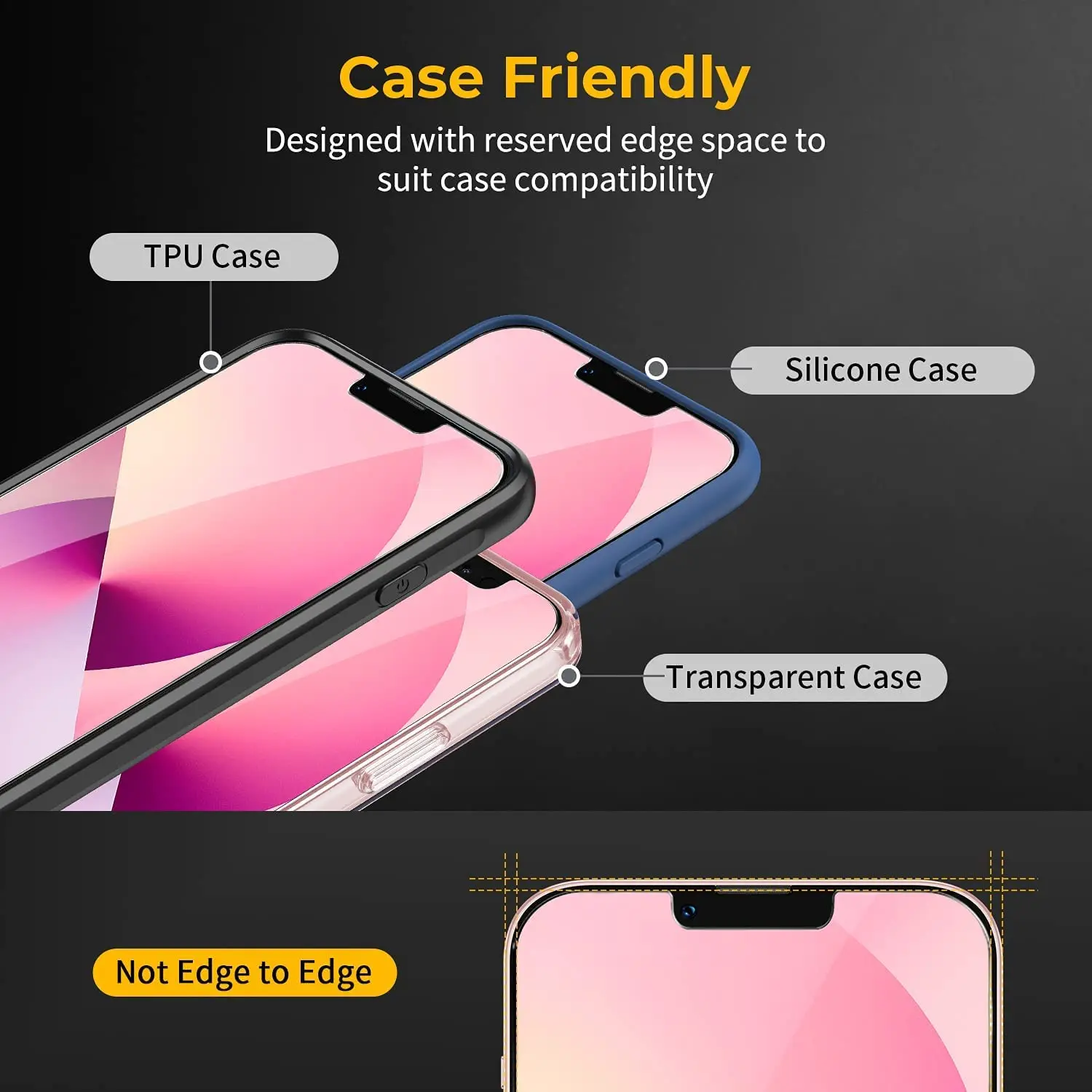 Amazon Hot 2 pack Screen Protector Smartphone Anti Scratch 2.5D Tempered Glass Screen Protector Film For iPhone 13 Pro/12/11/XS