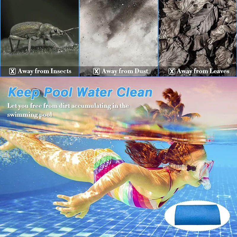 120 X 80 inch Square outdoor PE patio waterproof plastic pvc inflatable swimming pool cover