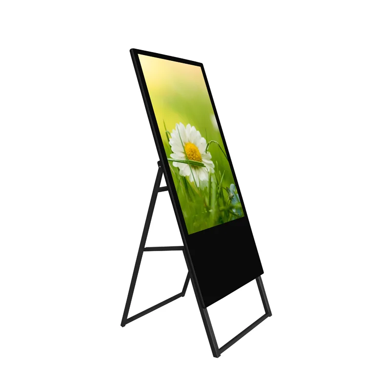 43 Inch Portable Screen 1920*1080 2K or 3840*2160 4K Android or Windows Digital Signage Poster Advertising LCD Display