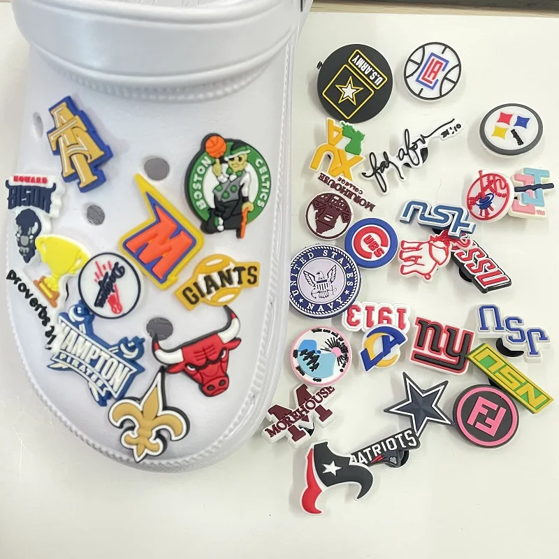 Wholesale Sports Team Shoe Charm accessories Raiders Shoe Decorations for croc charms Clog Charm Gift