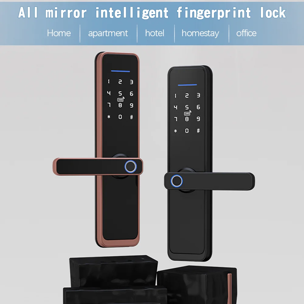 YOUHE X3 Keyless Tuya App Remote Fingerprint Biometric Intelligent smart door handle lock