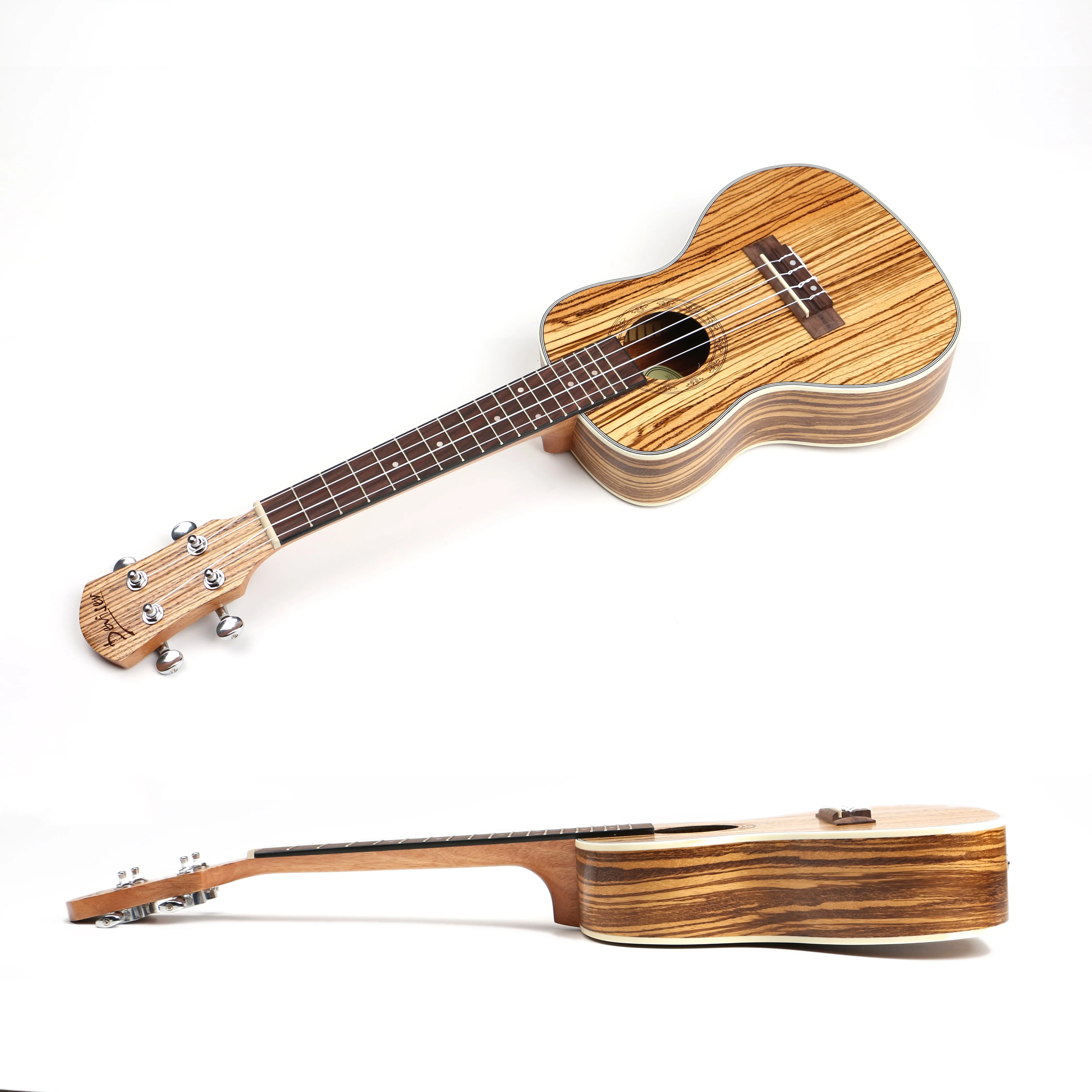 21 24 26 inch deviser ukulele zebra wood mini ukulele made in China cheap wholesale price