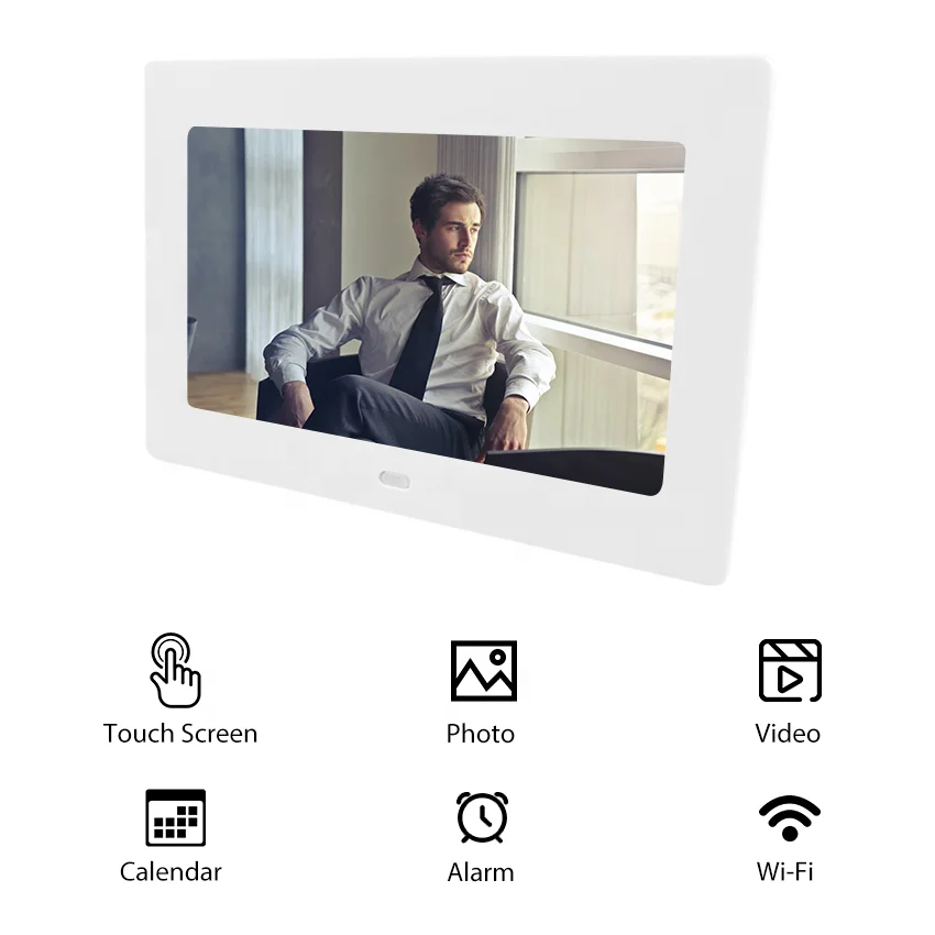 voice recording square acrylic wifi digital picture photo frame 7 10 15 30 32  inch mini digital photo frames with wifi