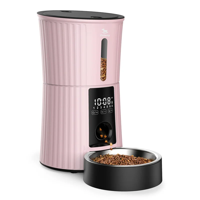 Электронная автоматическая кормушка с логотипом на заказ, большая миска для домашних животных, кошек, собак, таймер, умное голосовое хранение, миска для еды, миска для кормления, дозатор с таймером