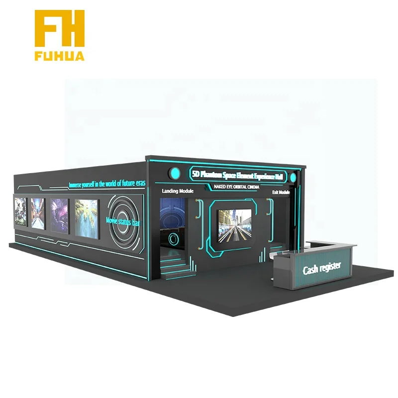 Entertainment Park Roller Coaster  Equipment 180 degree Immersive 3d 7d 9d Naked Eye Huge Ring-screen Track Cinema