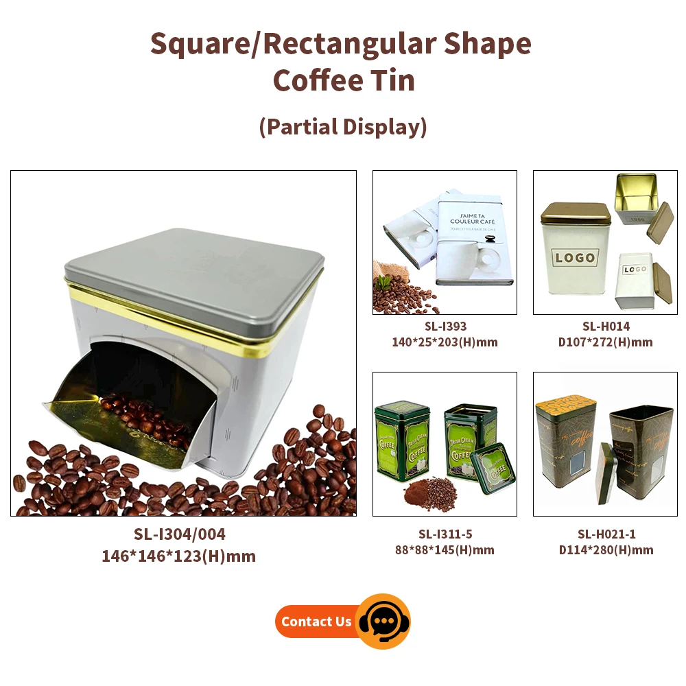 Custom Printing Tinplate Jar Storage Container Drum Shaped Metal Box Packaging Empty Coffee Bean Tin Can Package For Coffee