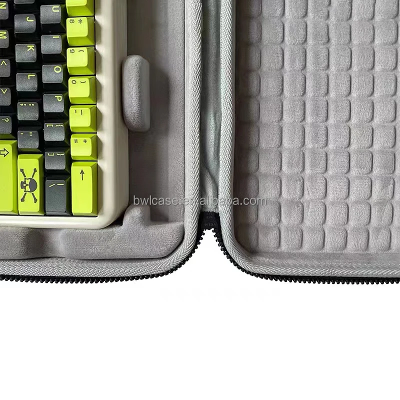 Customized Zippered Portable Keyboard Protective EVA Case for Shock-Absorbent Travel Carrying with Hard Shell