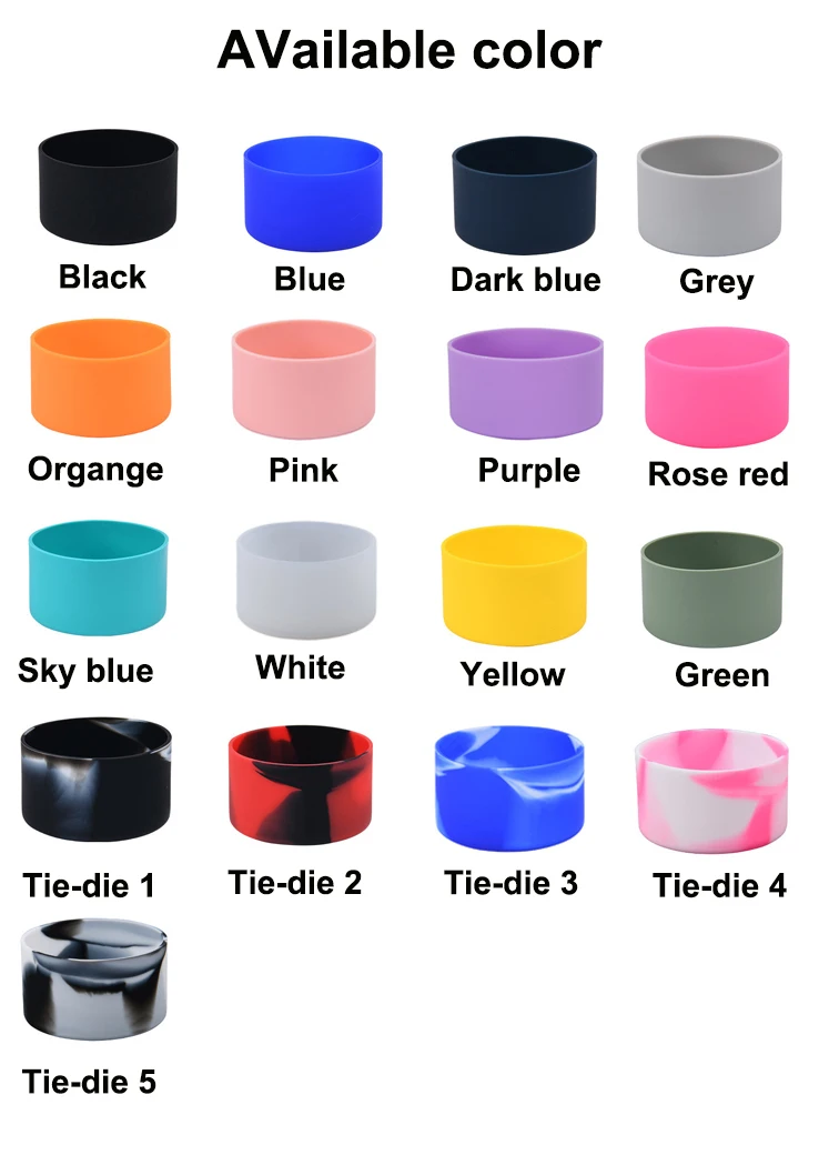 Silicone Bumper Boot for Stanley Quencher Adventure 40oz & Stanley IceFlow 20oz 30oz Water Bottle Cup Bottom Sleeve cover
