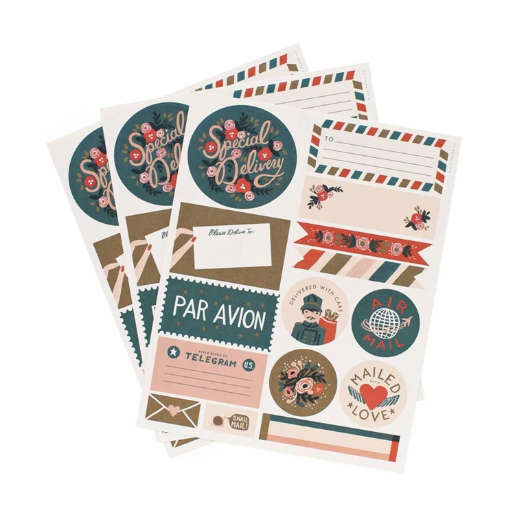 Custom Address Sticker Mail Label Printing Note Book Mark Label Name Sticker