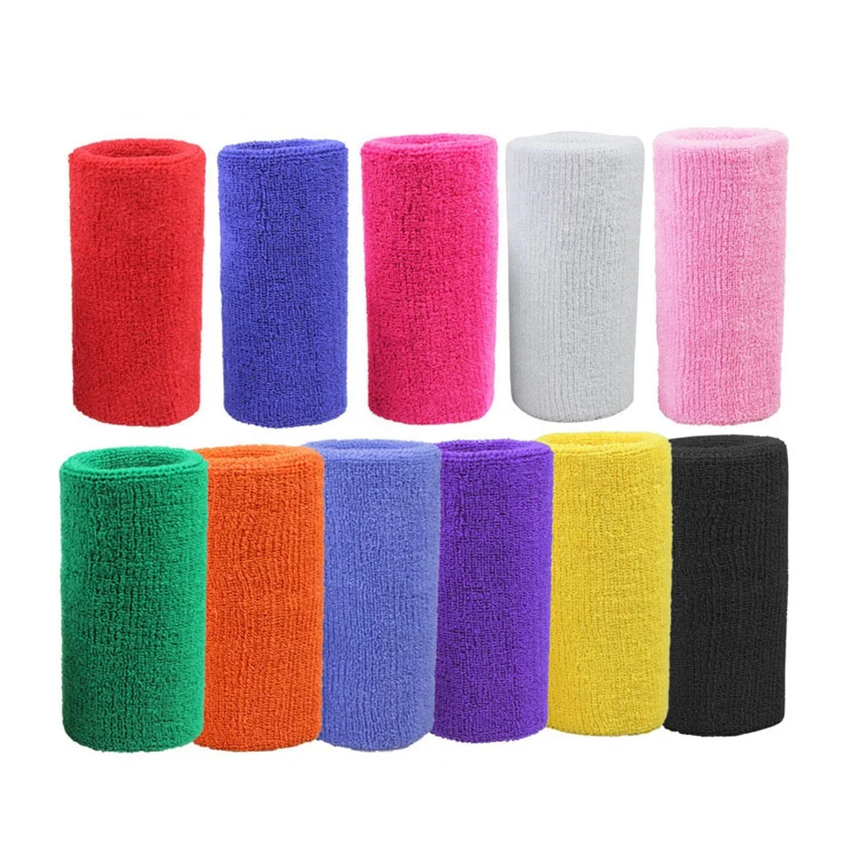 Custom Logo Sport spandex Sweat Wrist Band Towel Wristbands