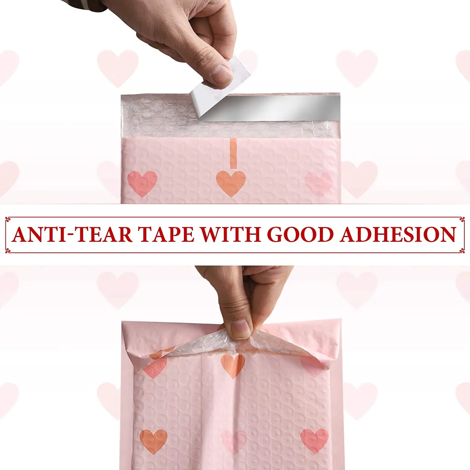 6*9 Pink Poly Bubble Mailers Custom Designer Shipping Envelopes Mailing Bags Self Seal Adhesive Waterproof Padded Packaging