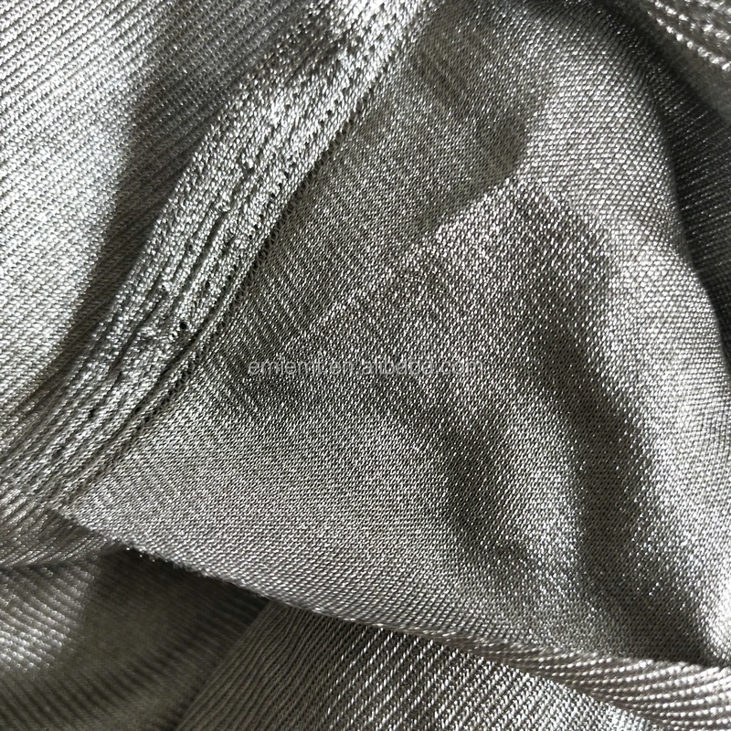 Silver thread Stretch EMF Shielding Fabric