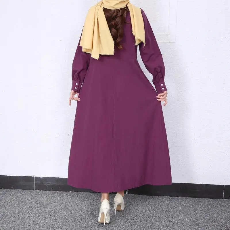 Wholesale spring casual abaya women dress traditional muslim clothing