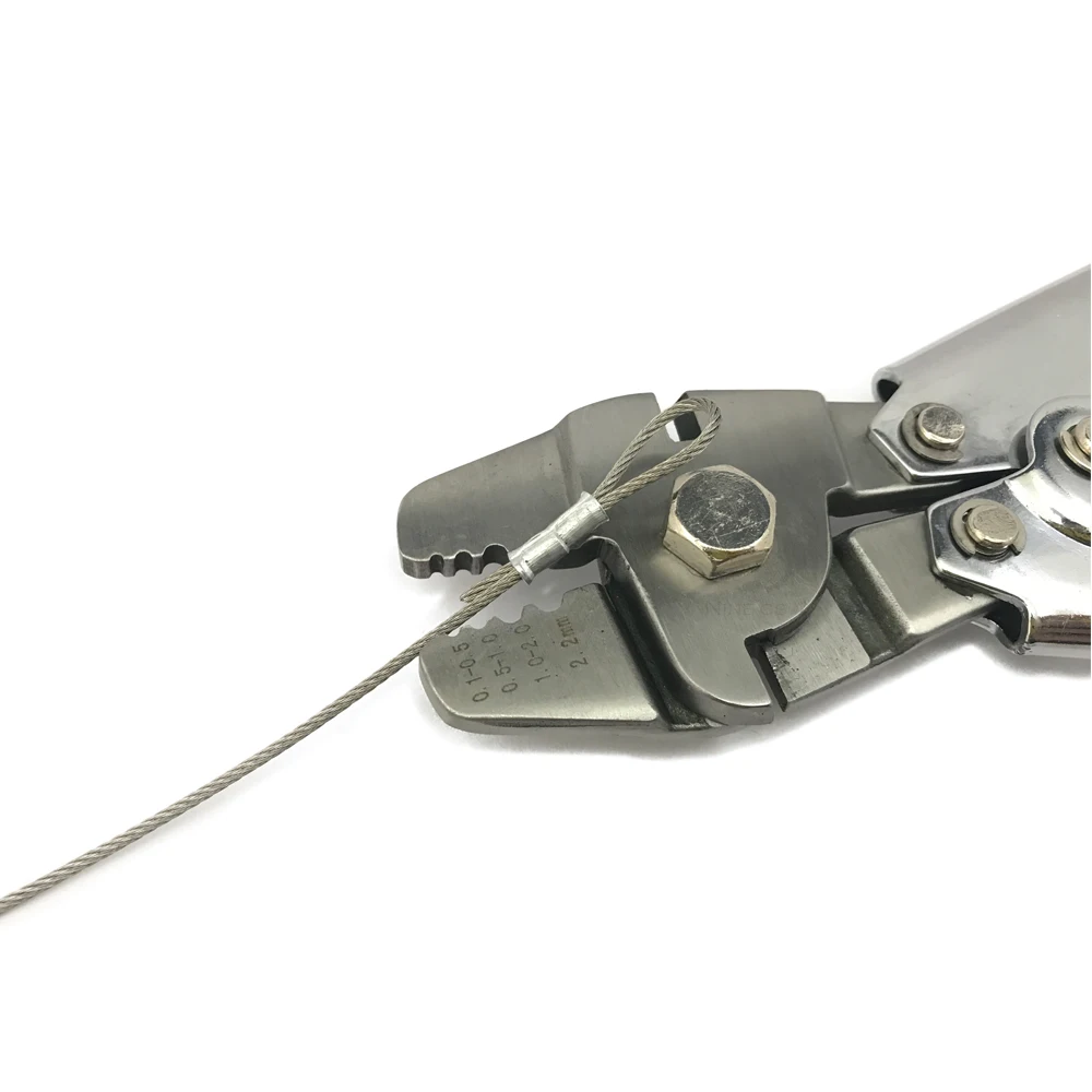 
10 inch Wire Rope Ferrule Fishing Crimping Tool For Crimp Sleeve Aluminum 