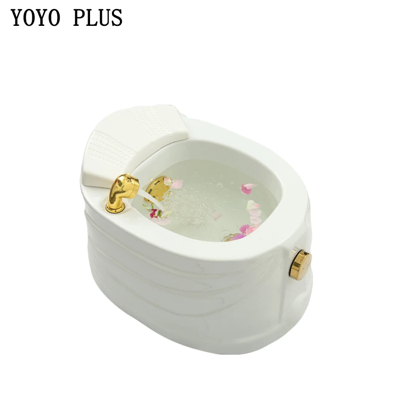 CE Approved Golden Pedicure basin for Lady  Beauty Salon Foot Spa Machine Salon With Jet And Color Lights