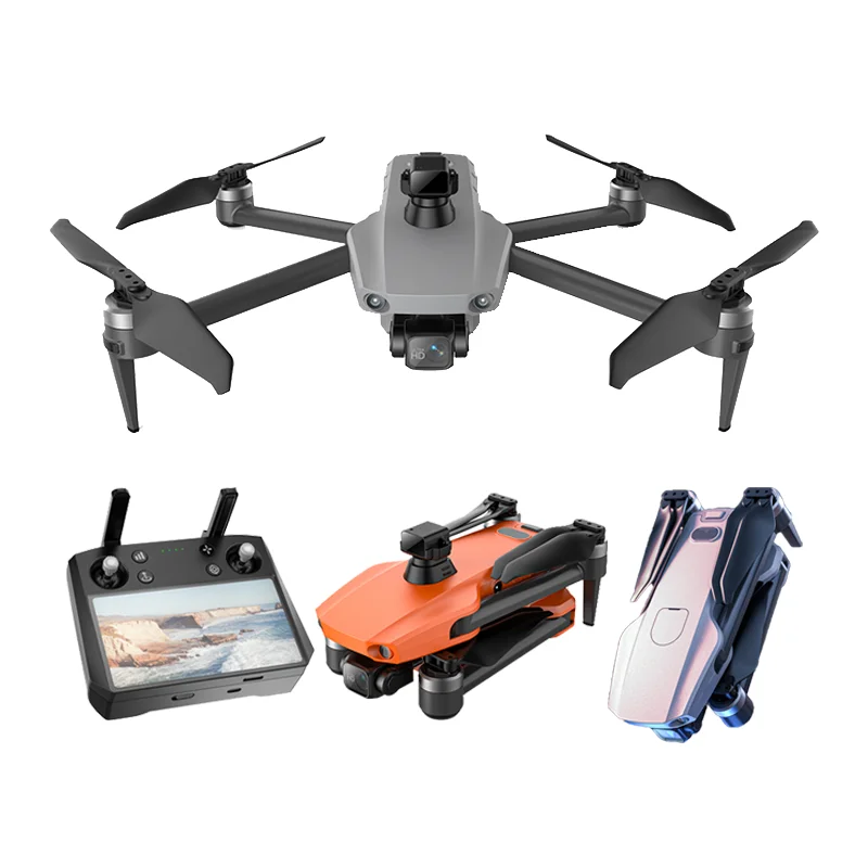 Дрон K11 Tubro GPS 4K RC Drone 5G Wifi 3-осевой шарнирный бесщеточный двигатель для предотвращения препятствий на расстоянии 4 км с большим экраном пульт дистанционного управления