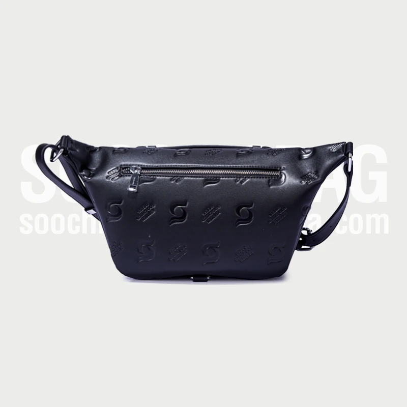 
custom black leather fanny pack for women,Waist bag fanny pack custom logo,women leather waist belt bag 