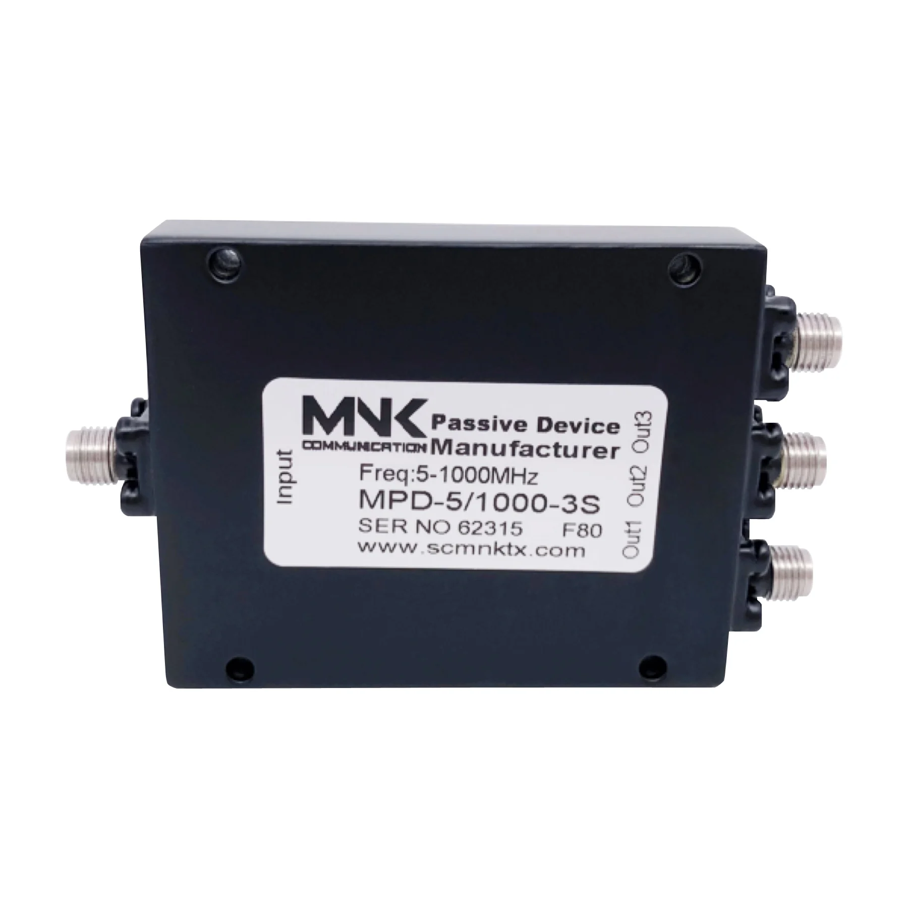 Hot SMA-F 5-1000MHz  LC 3 Way Power splitter  1 in 3 out low-frequency range Power divider customization 1 watts