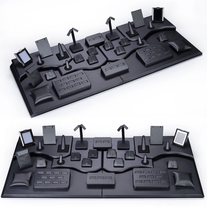 Custom ring cones necklace stand jewelry rings earrings jewelry organizer jewelry display stand set